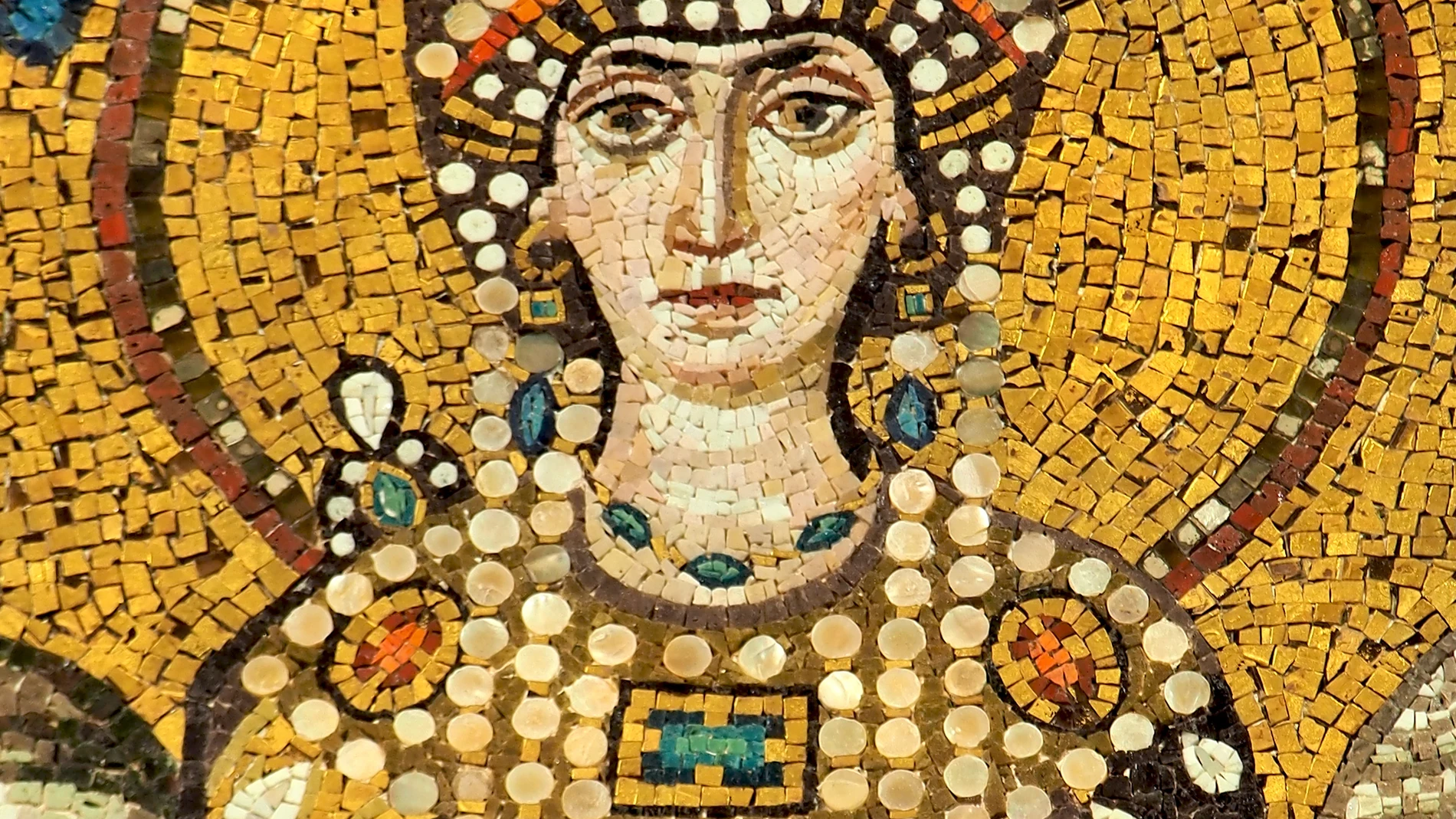 Sofía guardaba un gran parecido con su tía Teodora, presente en este mosaico de San Vital
