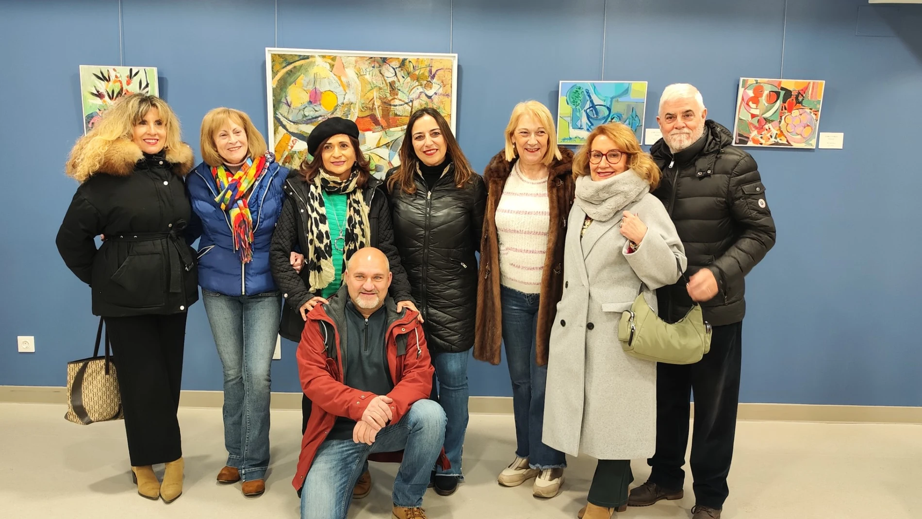 La alcaldesa de Palencia, Miriam Andrés, visita la exposición