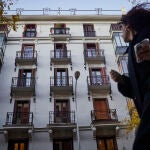 Fachada del edificio situado en la calle Jorge Juan 55 de Madrid que próximamente va a declararse protegida po
