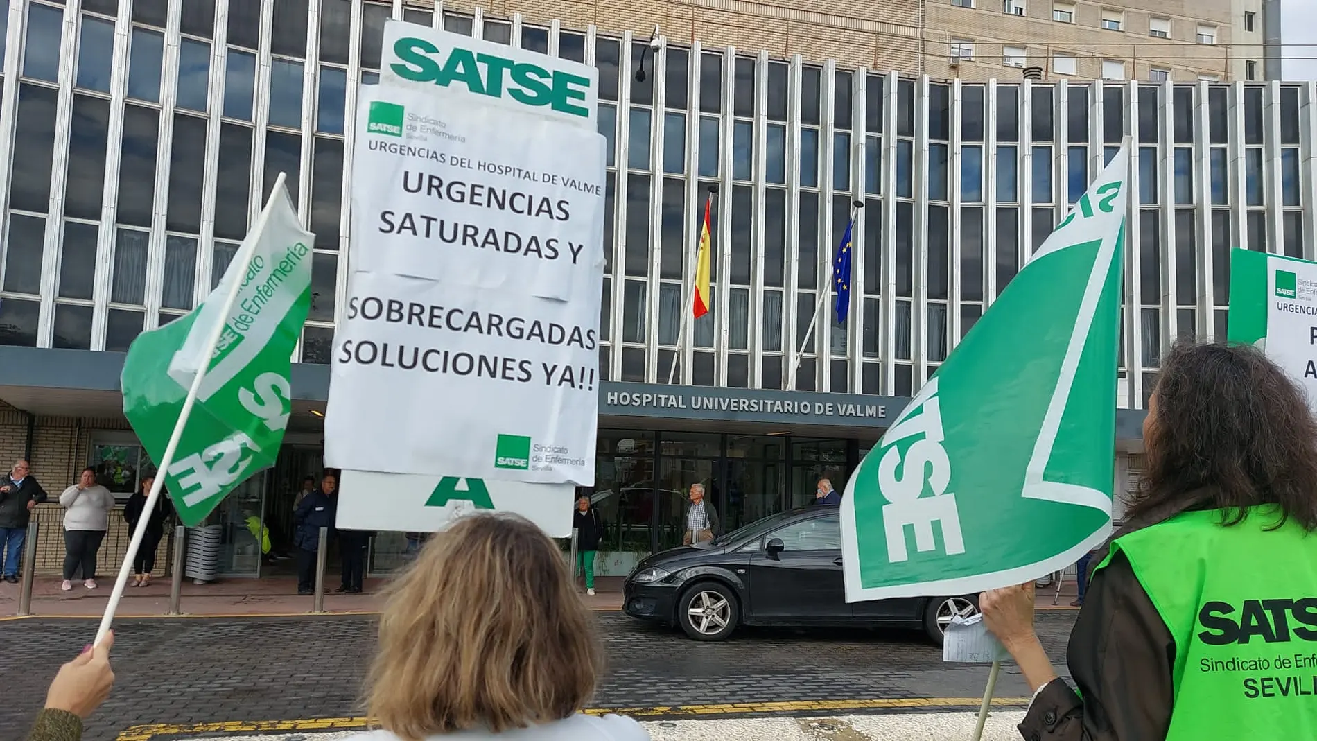 Protesta del sindicato Satse