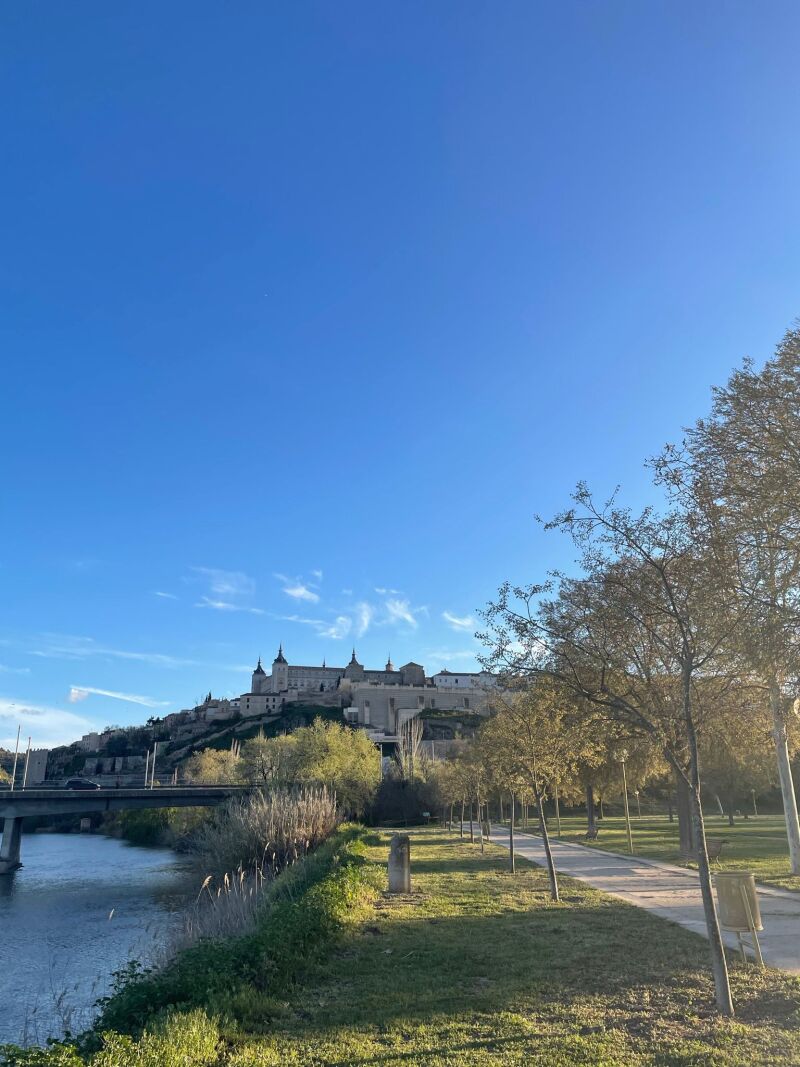 Parque en la rivera del río Tajo (Toledo)