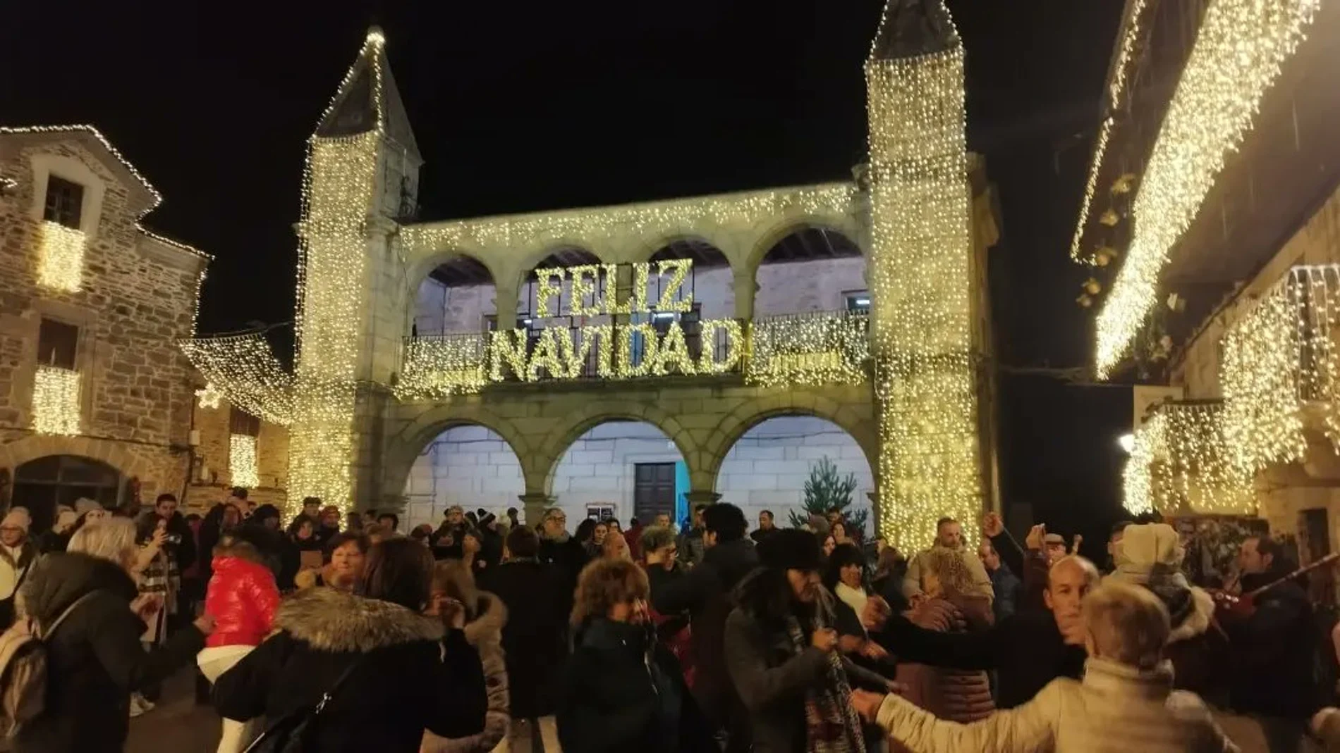 Luces de Navidad en Puebla de Sanabria