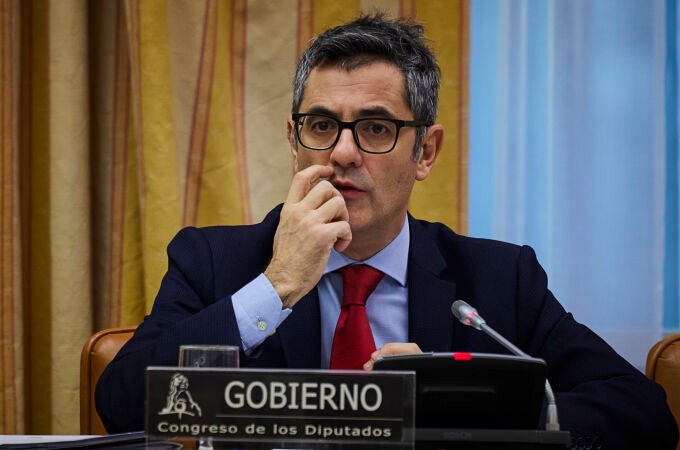 El ministro de la Presidencia, Justicia y Relaciones con las Cortes, Félix Bolaños, comparece en la Comisión d
