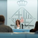 La teniente de alcalde de Barcelona, Laia Bonet, presentó los datos de la encuesta ciudadana