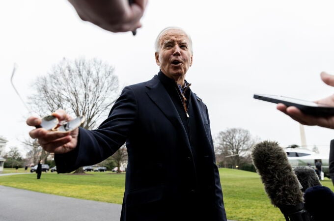 US President Joe Biden departs for Camp David presidential residence