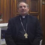 El obispo de Osma-Soria, Abilio Martínez, durante su mensaje navideño