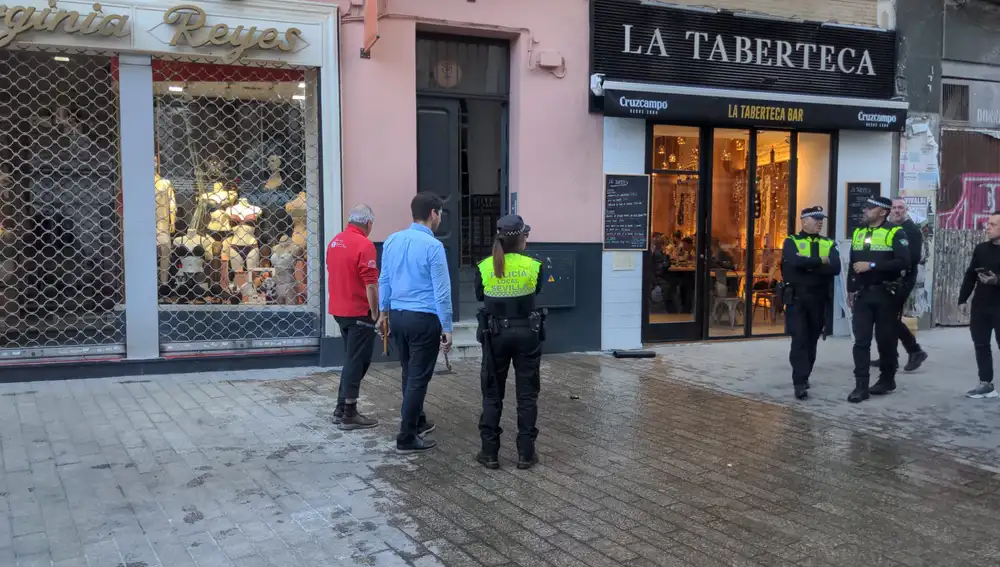 El percance en el centro de Sevilla