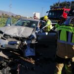 Heridas cinco personas en un accidente de tráfico en Lorca