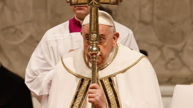 El Papa, durante la Misa del Gallo