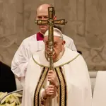 El Papa, durante la Misa del Gallo