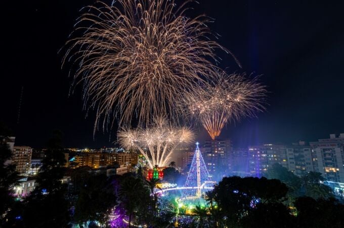 El espectáculo del encendido del Gran Árbol de Murcia se repetirá los días de Navidad y Año Nuevo