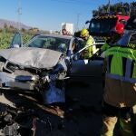 MURCIA.-Sucesos.- Heridas cinco personas en un accidente de tráfico en Lorca