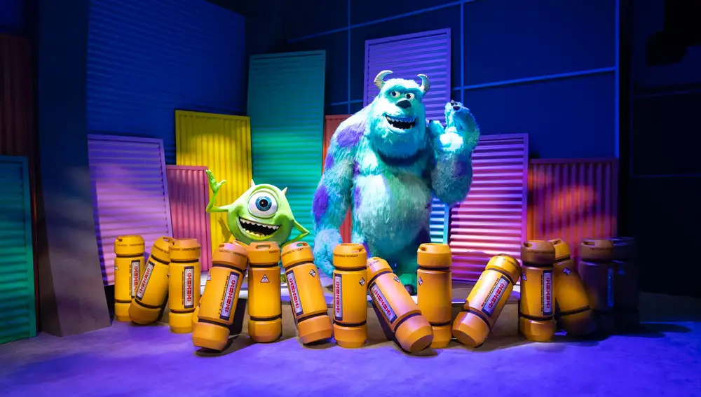 Escenario de la película &quot;Monstruos S.A.&quot; de la exposición &quot;Mundo Pixar&quot;