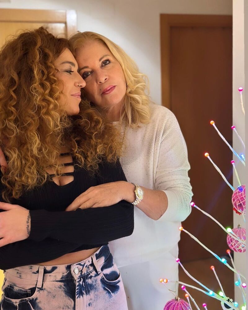 Bárbara Rey y Sofía Cristo en Navidad