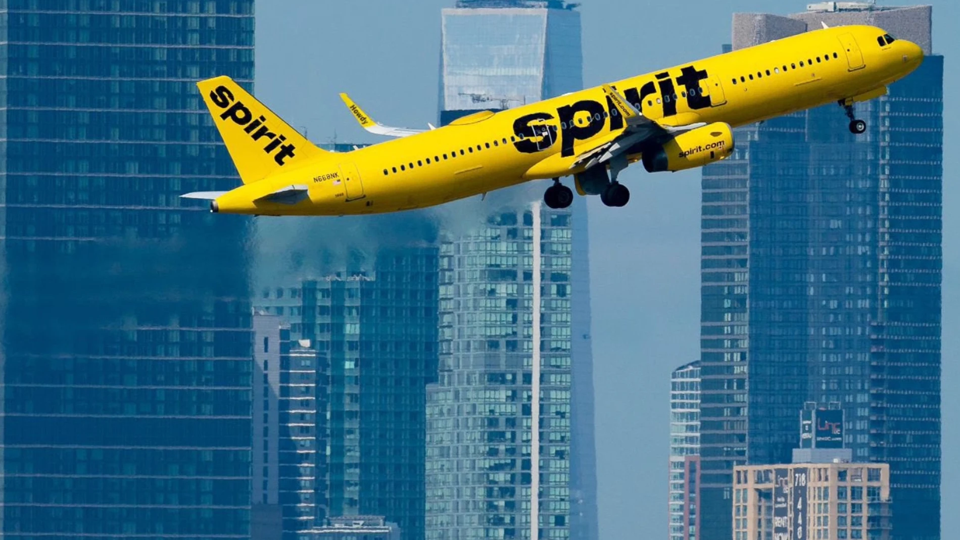 Avión de la compañía Spirit Airlines