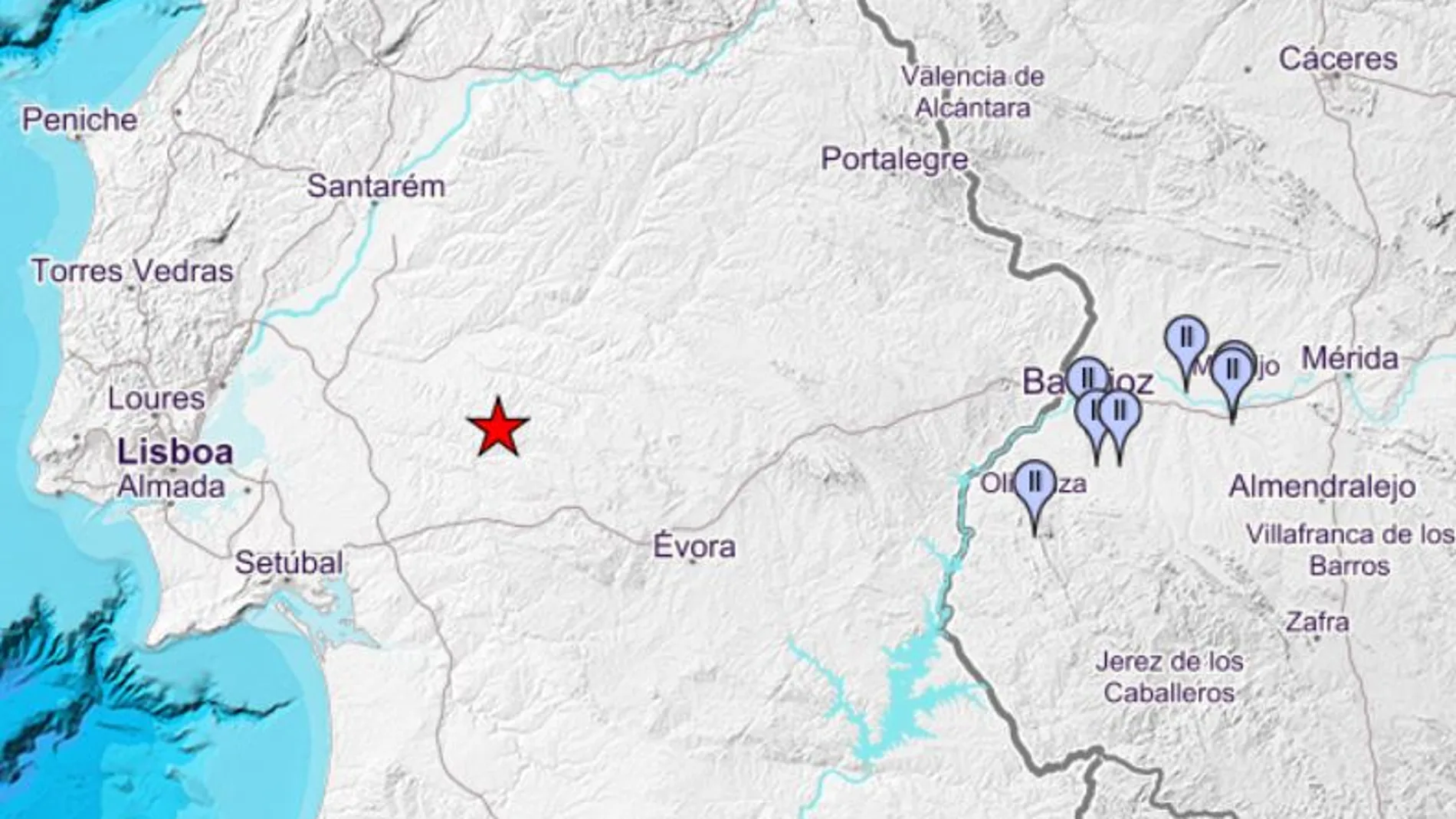 Un terremoto de magnitud 4,0 registrado en Portugal se siente en distintos puntos de Extremadura