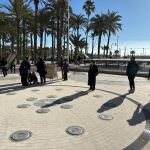 Imagen de la zona de la Explanada de Alicante que se ha abierto al público con motivo de las fechas navideñas.