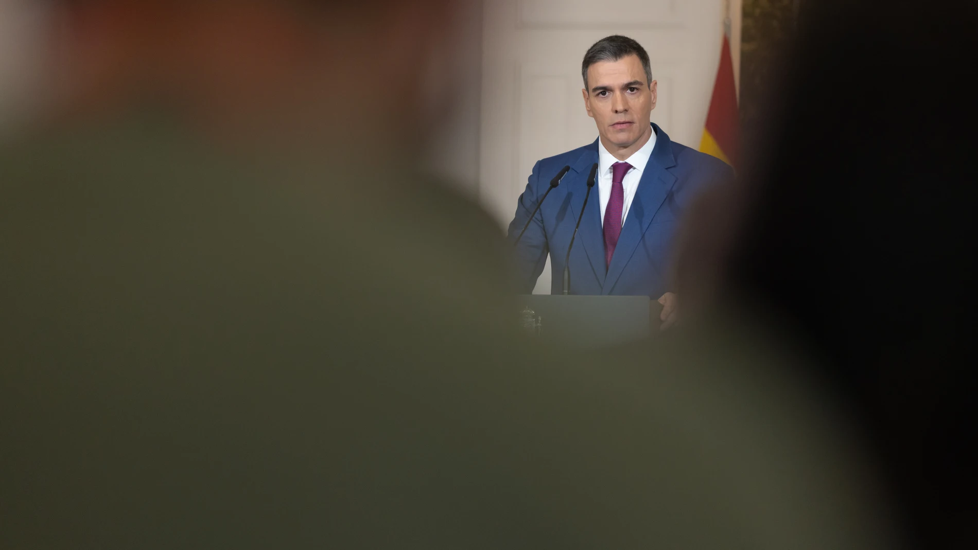 ￼ Rueda de prensa de Pedro Sánchez tras el último consejo de ministros de 2023 @Gonzalo Pérez Mata 