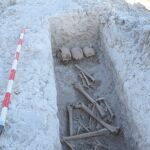 Uno de los cuerpos que se han encontrado en estas tumbas, que se han revelado importantes para el conocimiento de la Alta Edad Media