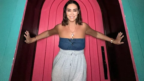 Vicky Martín Berrocal disfrutando de sus vacaciones.