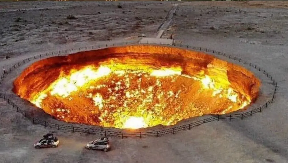 El Pozo de Darvazá en Turkmenistán