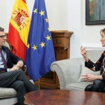Bolaños se reune con la presidenta del Consejo General de la Abogacía Española