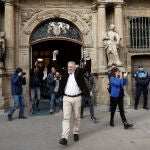 Joseba Asiron, alcalde de Pamplona, tras la moción de censura