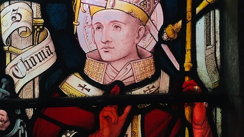 Vidriera conmemorativa en honor a Santo Thomas Becket