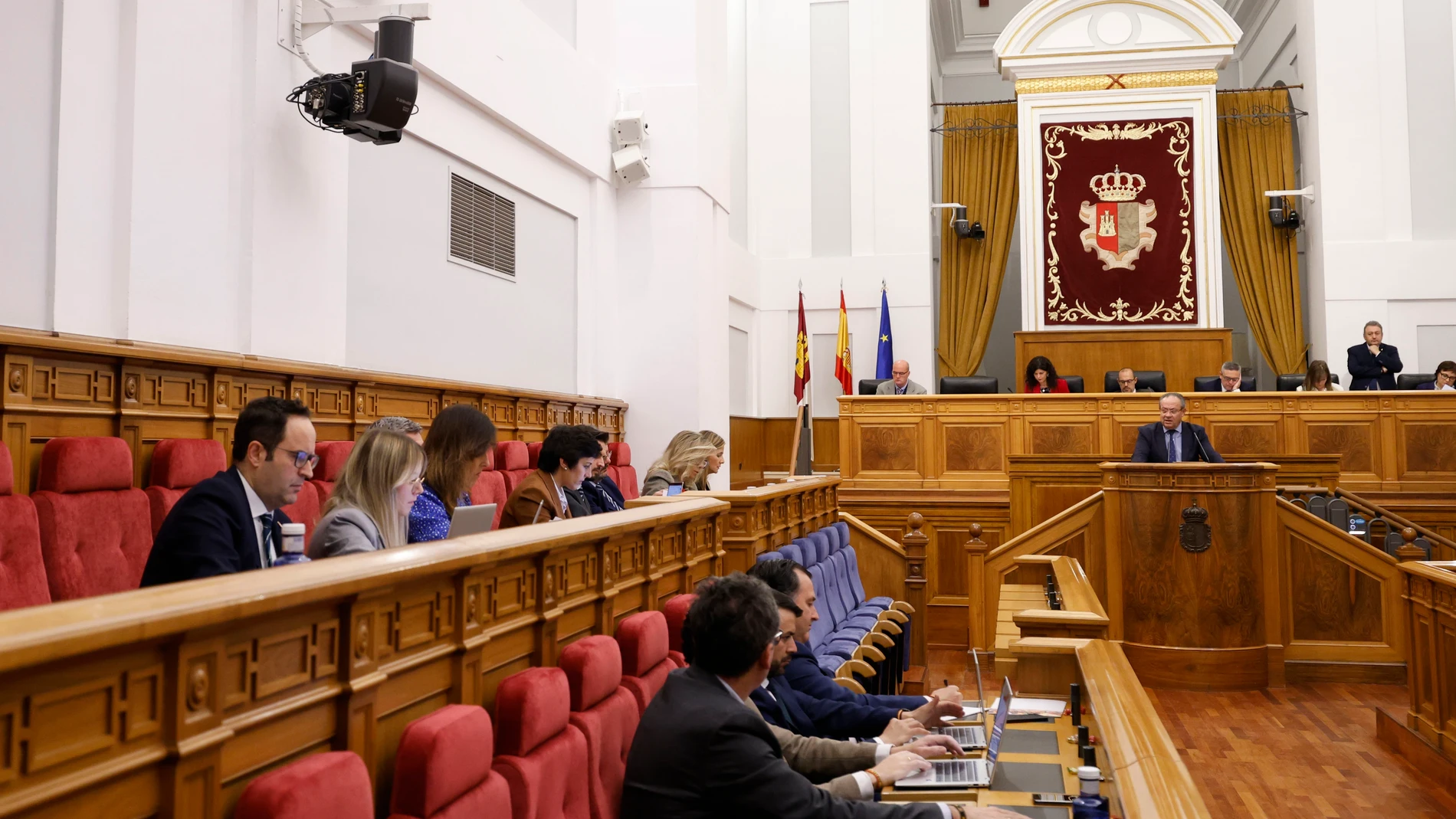 Pleno en las Cortes para aprobar los presupuestos de Castilla-La Mancha. Fecha: 20/12/2023.