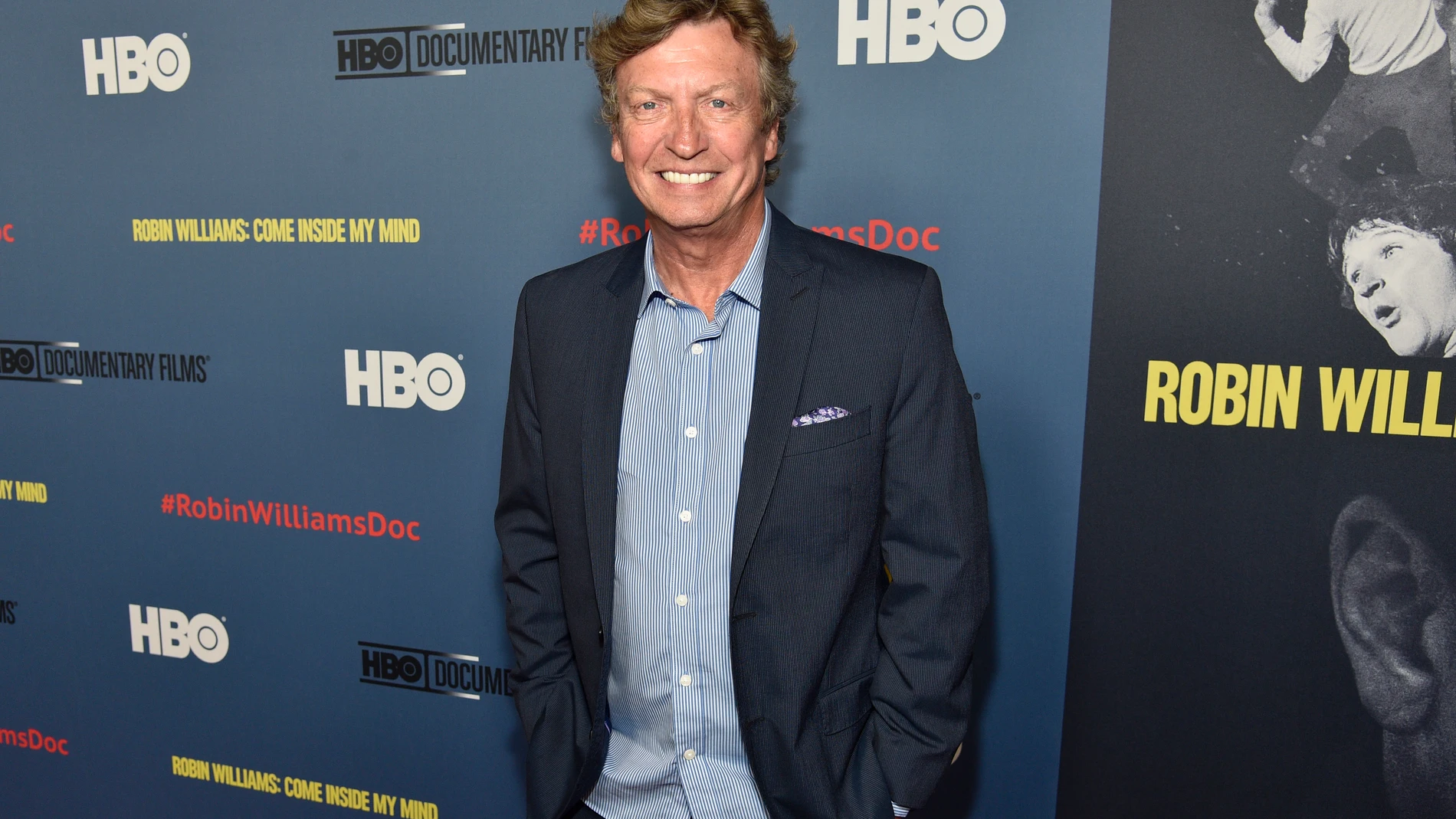 FILE - Nigel Lythgoe arrives at the Los Angeles premiere of "Robin Williams: Come Inside My Mind" at the TCL Chinese Theatre on June 27, 2018. Paula Abdul has accused former “American Idol” producer Lythgoe of sexually assaulting her in the early 2000s when she was a judge on the reality competition show, according to a new lawsuit filed Friday, Dec. 29, 2023. (Photo by Chris Pizzello/Invision/AP, File)