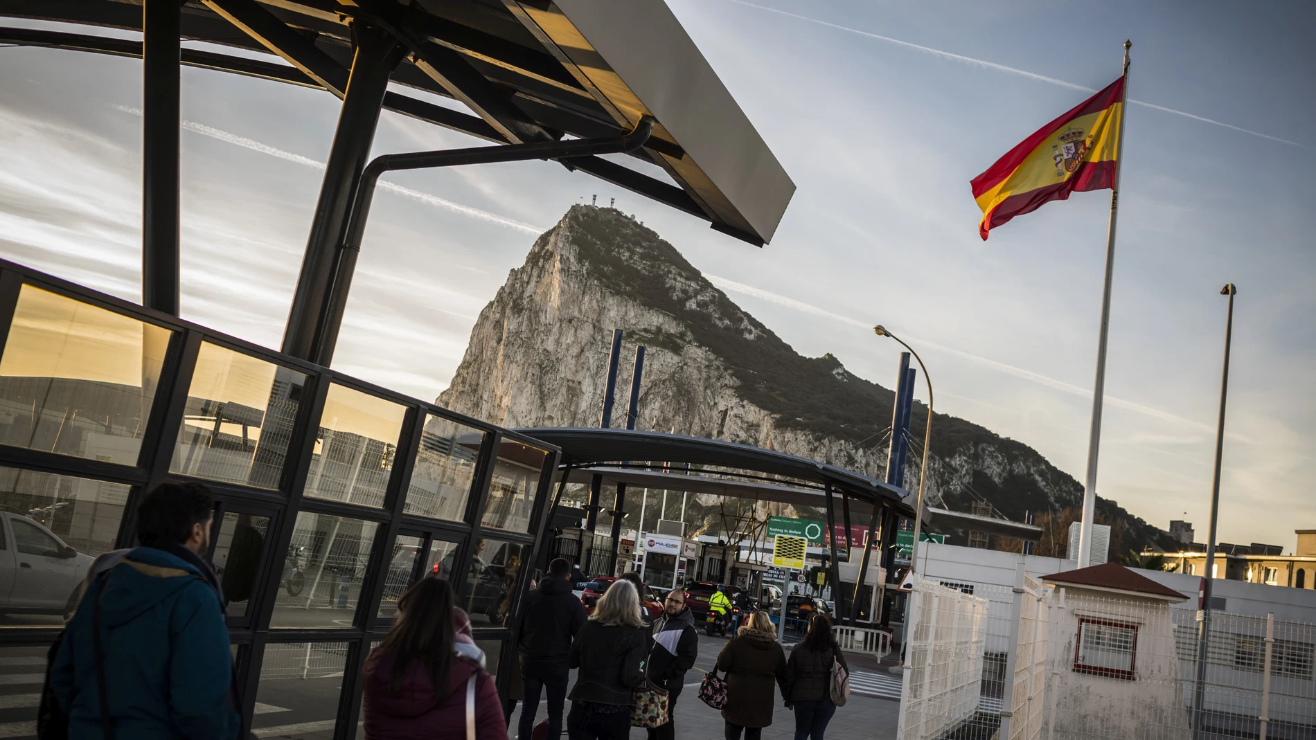 Ambiente en Gibraltar un día antes de la entrada oficial del Brexit Aduanas.