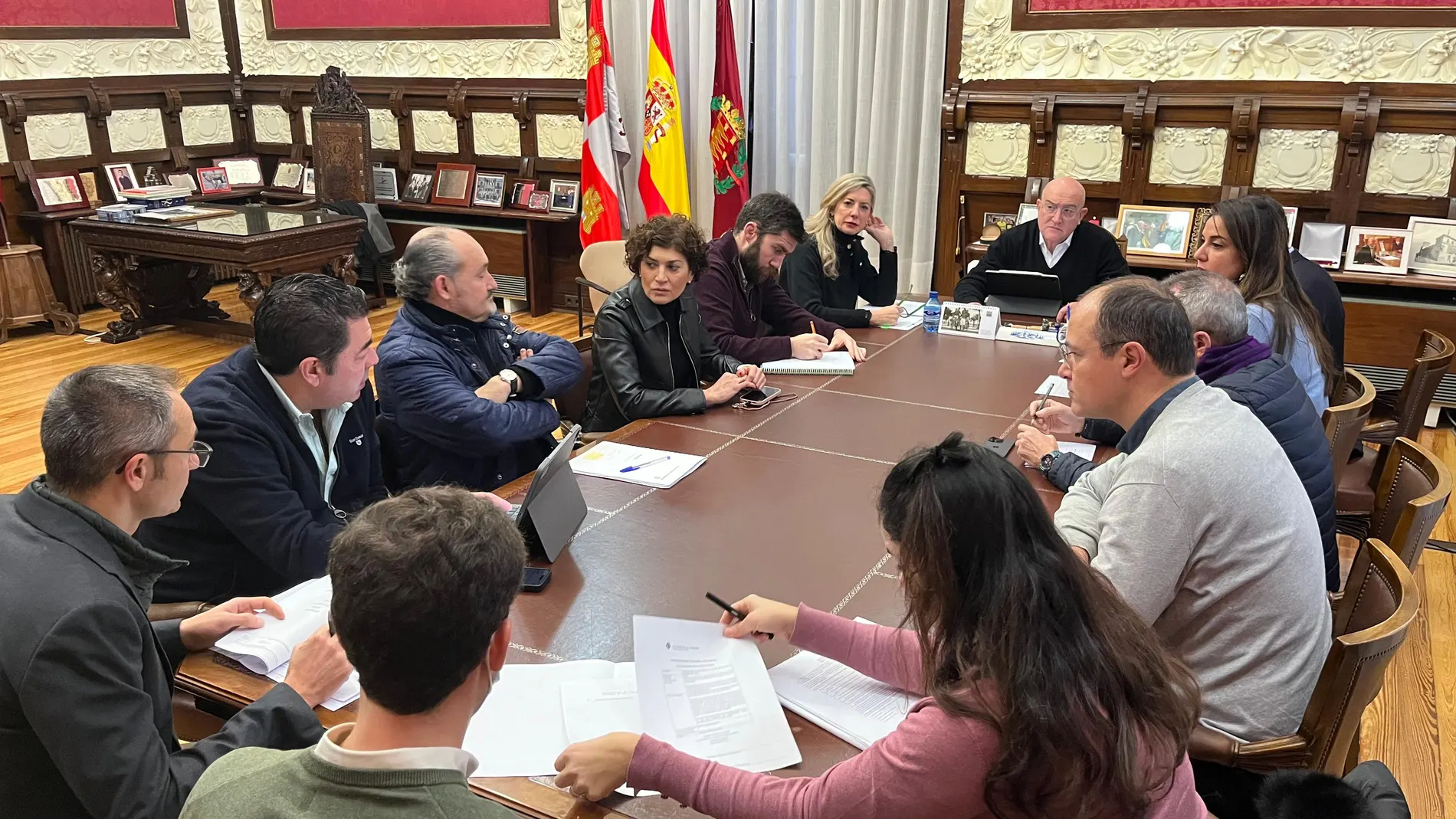 Reunión del equipo de Gobierno del Ayuntamiento de Valladolid