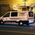 Furgón de atestados de la Policía Local de Vigo. 