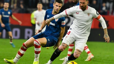 Sergio Ramos, durante el partido ante el Athletic