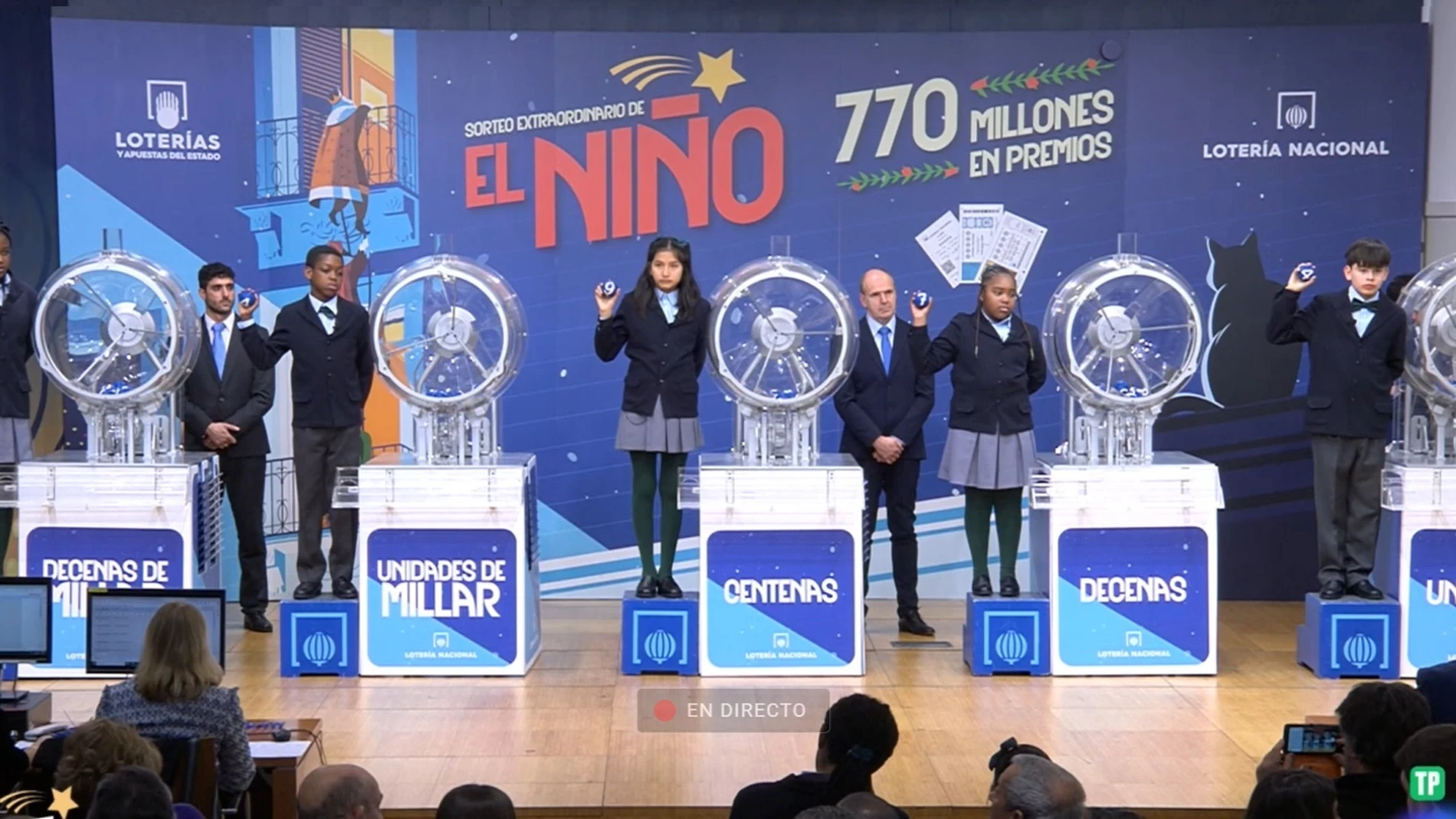 Parte del 94.974, primer premio del sorteo de la Lotería del Niño 2024, vendido en Palma