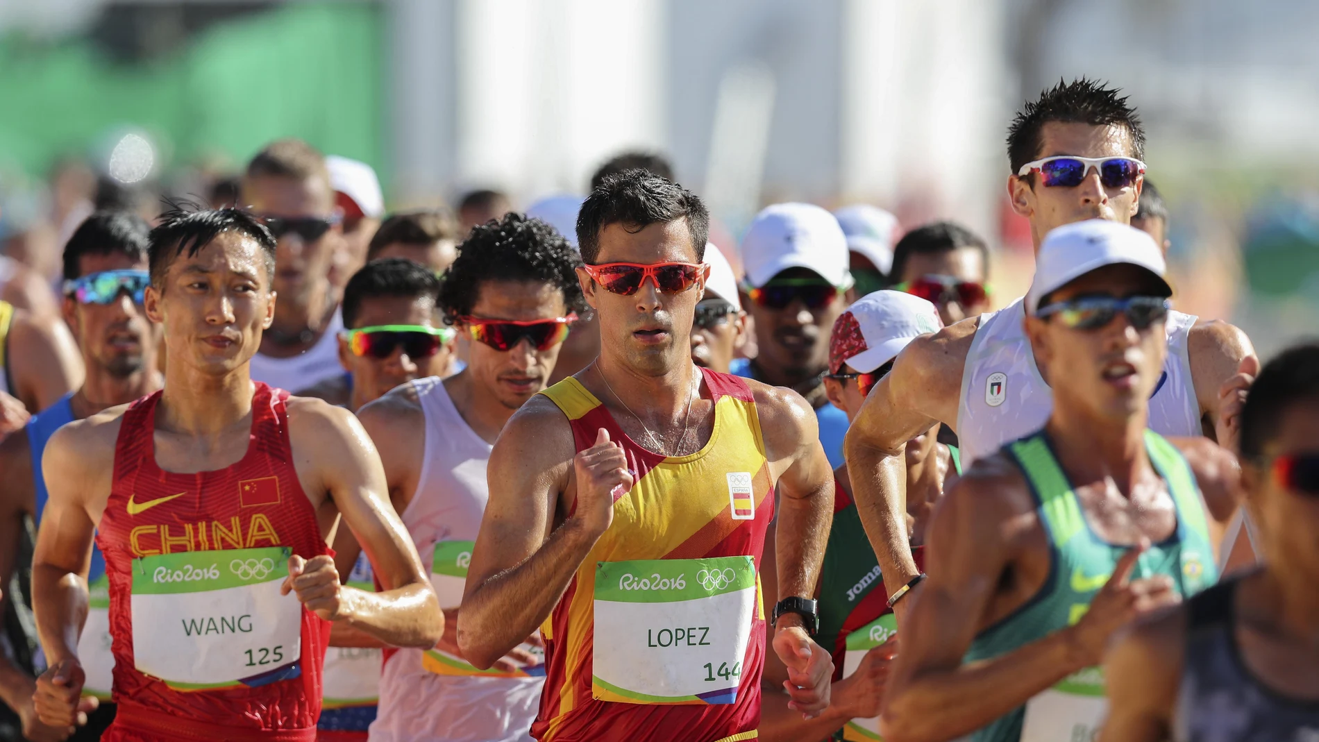 Miguel Ángel López, en la prueba de 20 marcha de Río 2016