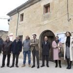 Suárez-Quiñones con los alcaldes de Arauzo de Miel, Hontoria de Valdearados, Canicosa de la Sierra, Quintanar de la Sierra y Villasandino