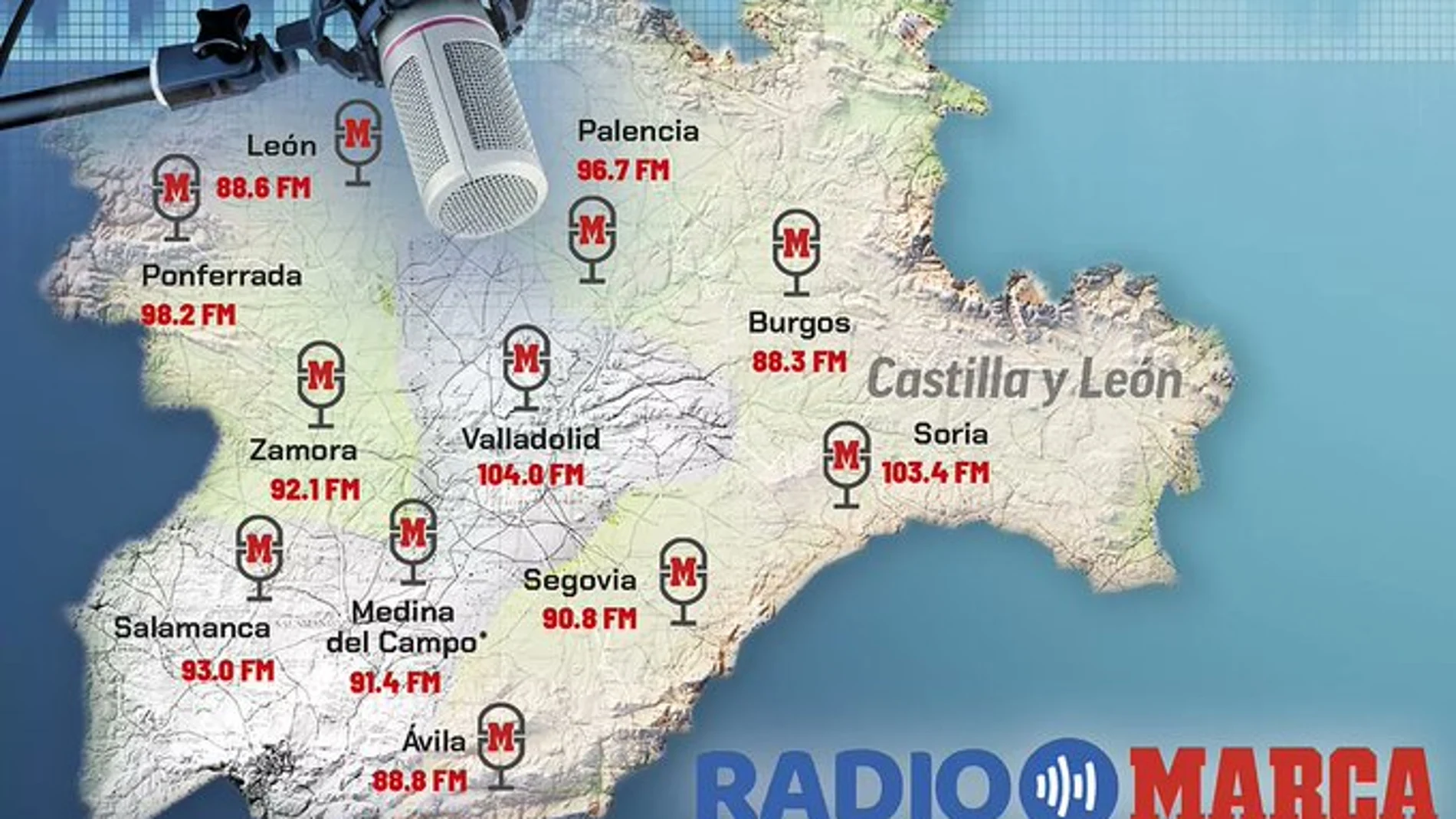 Nuevas emisoras de Radio MARCA en Castilla y León