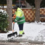 La DANA provoca nevadas en Jaca (Huesca)