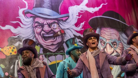Una de las agrupaciones de una pasada edición del Carnaval de Cádiz
