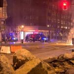 Una imagen de archivo de la noche de los disturbios en Gamonal