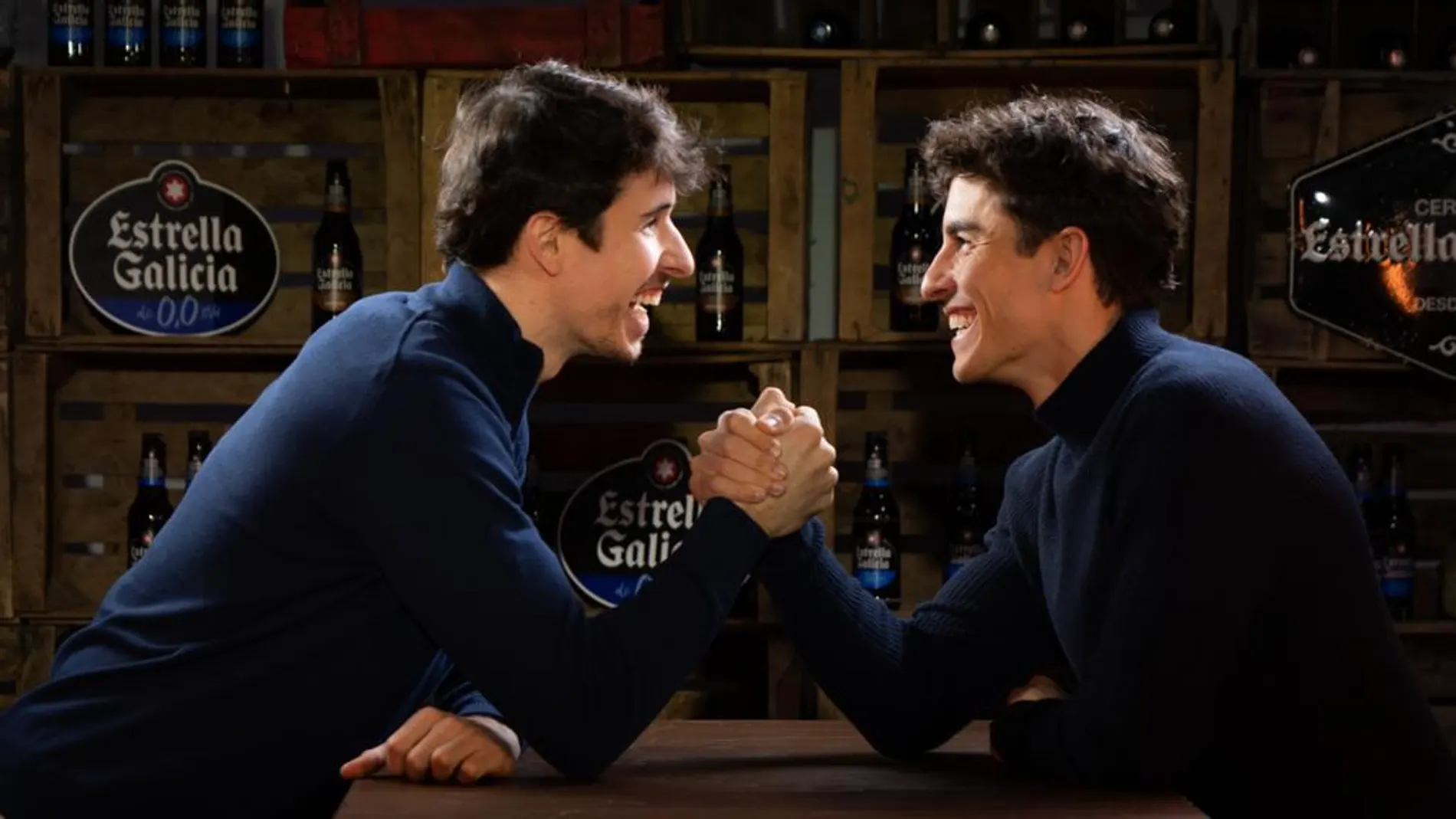 Marc y Álex, en el evento de Estrella Galicia