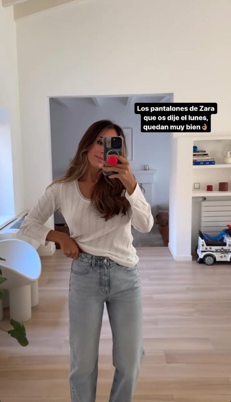 Rocío Osorno con jeans de Zara.