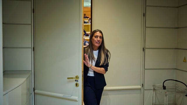 Míriam Nogueras de Junts per Catalunya en el pleno del Congreso.