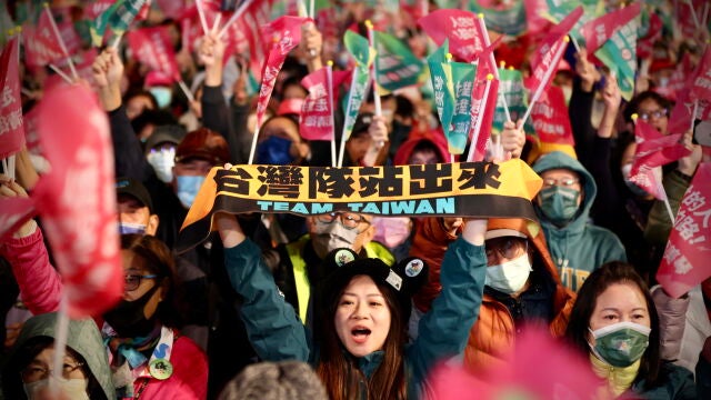 Taiwan presidential election campaign in Taipei