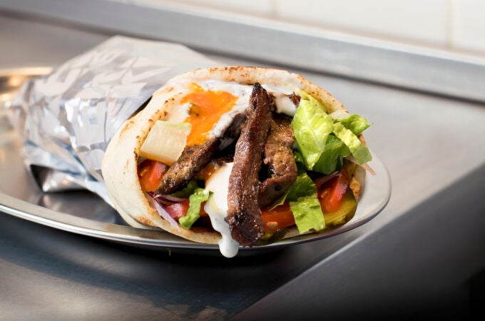 Uno de los kebabs de Jekes
