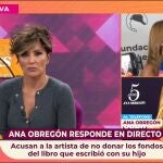 Ana Obregón entra en directo en "Y ahora Sonsoles" para explicar lo ocurrido con el dinero de la fundación