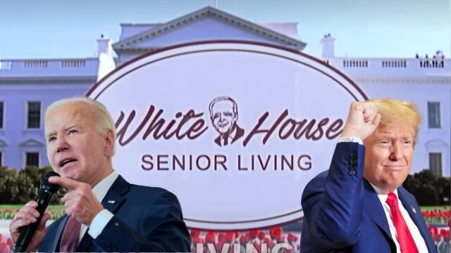 Trump se burla de Biden presentando la Casa Blanca como una «Residencia para Personas Mayores»