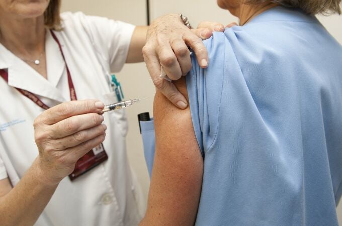 Vacunación en un centro de salud