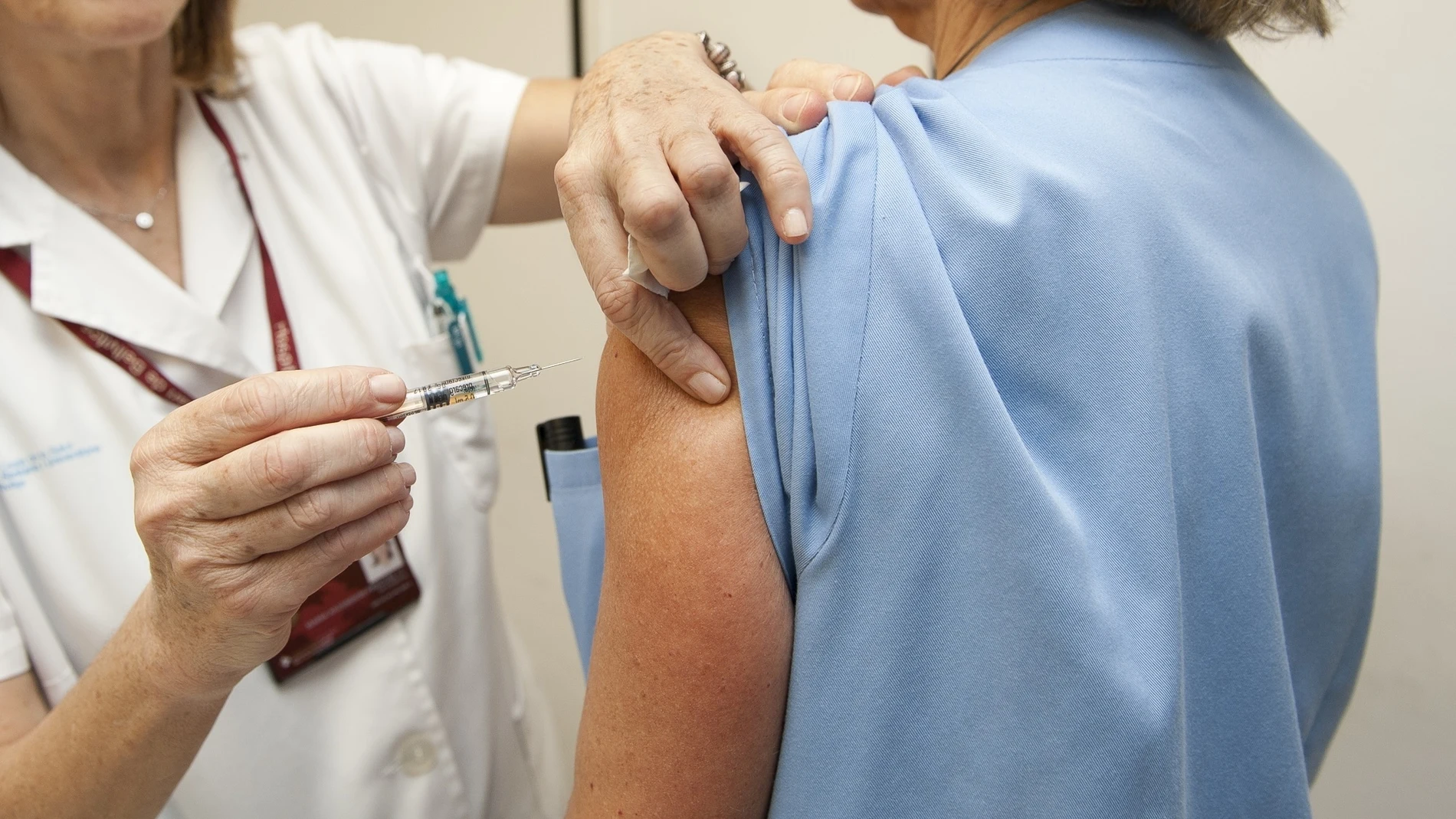 Vacunación en un centro de salud